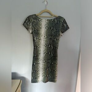 Akira Snakeskin Sequin Mini dress NWT small